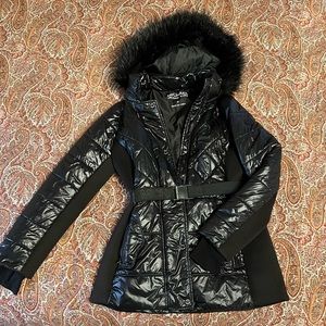 Michael Kors faux fur trimmed belted women’s Parka